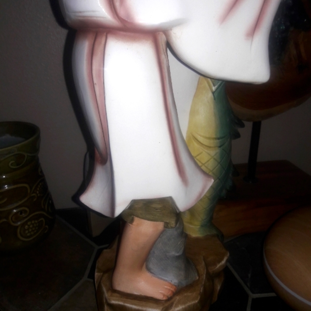 HPAntique Asian Art Chinese Fisherman - Picture 6 of 16
